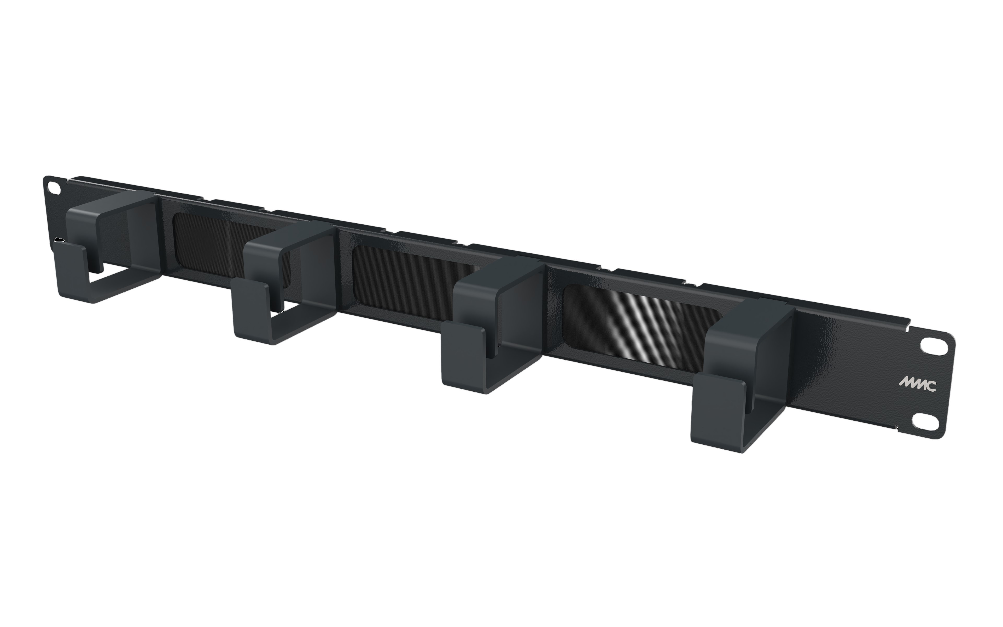 CAE Multimedia Connect Steel Sheet 12/10 Cable Management Panel for Use with Cables, 4 Rings 44 mm, 482 mm, 44mm
