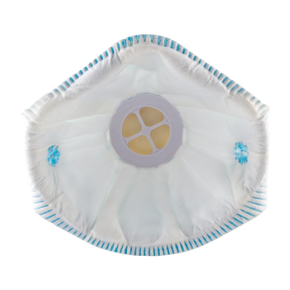 Skytec AMF2V Series Disposable Respirator for General Purpose Protection Valved, FFP2 NR 10 Per Pack per Package Moulded