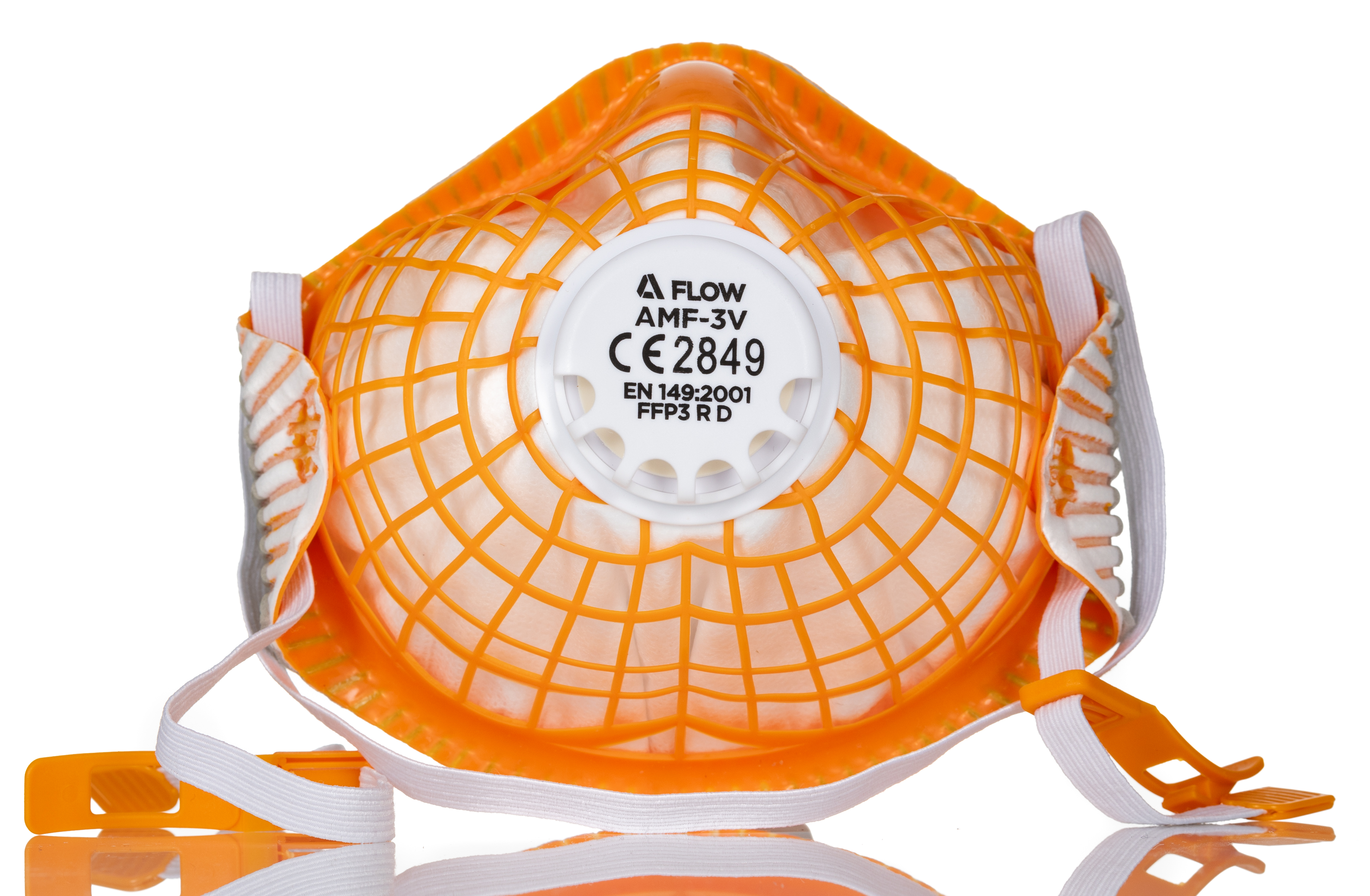 Skytec Alpha Flow Series Disposable Face Mask for P3 Disposable Respirator Protection Valved, FFP3 10 Per Pack per