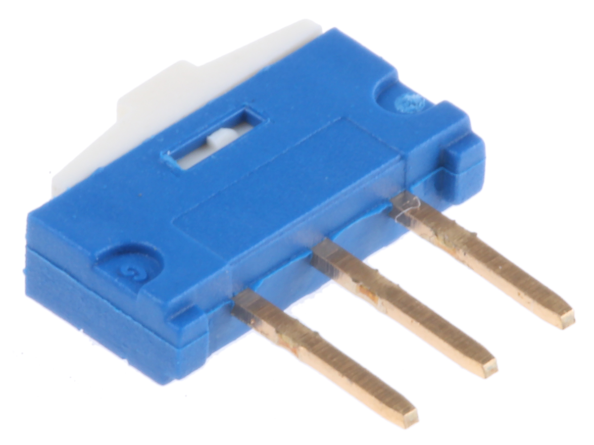 KNITTER-SWITCH PCB Slide Switch SPST Latching 500A Phosphor Bronze Gold Plated