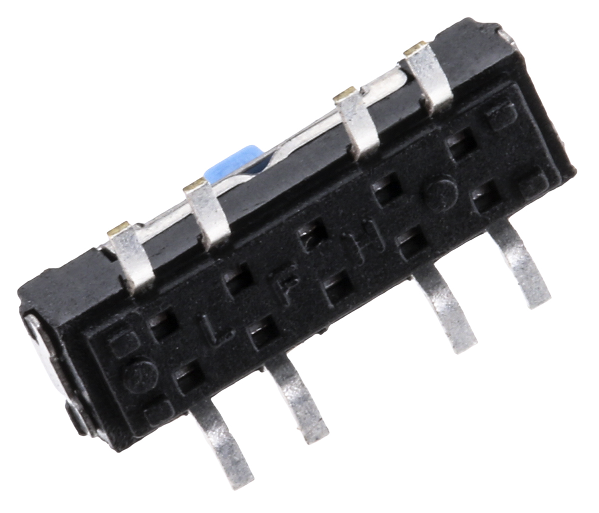mms238t KNITTER-SWITCH PCB Slide Switch DPST On-On-On 300mA Silver Plated Copper