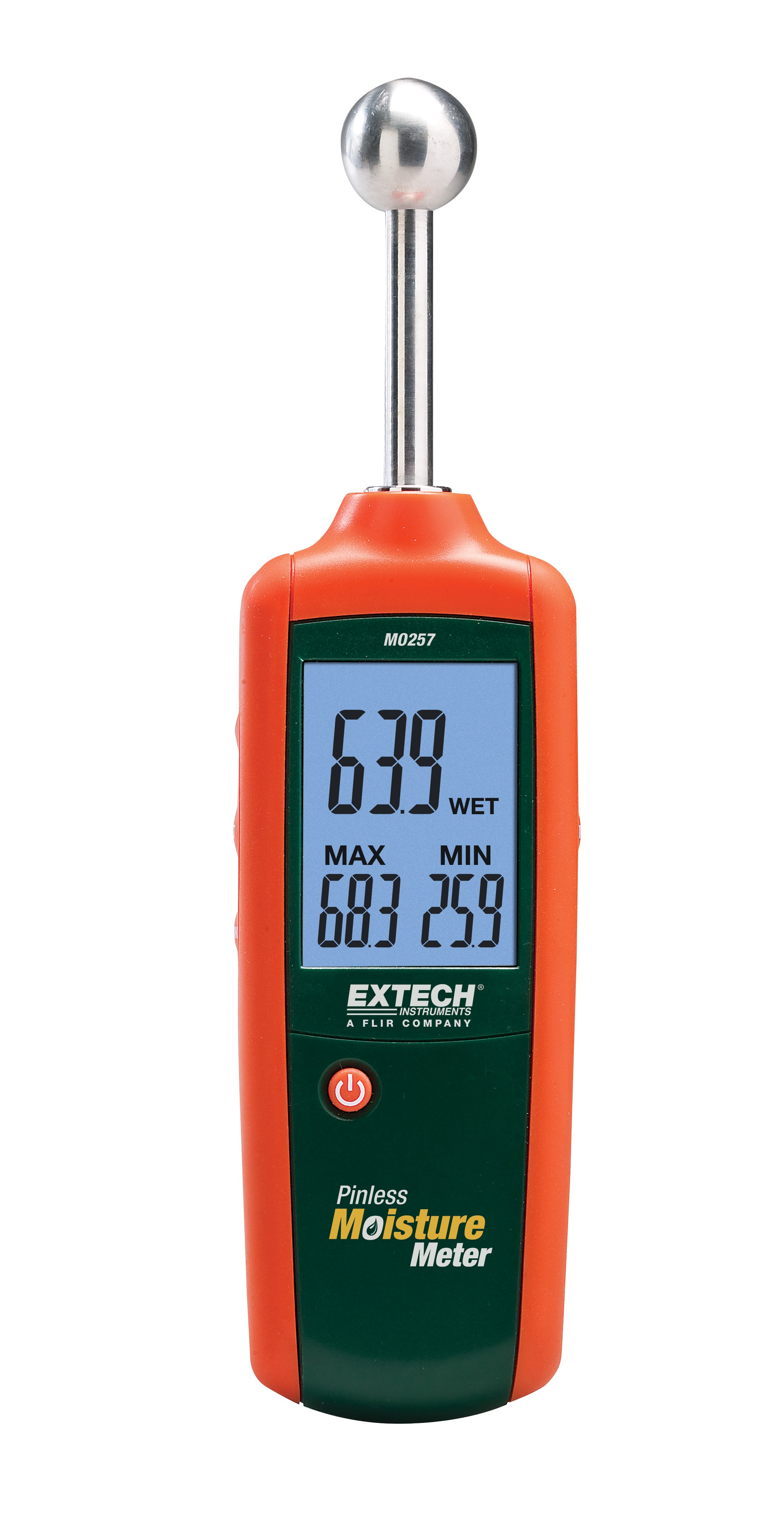 Extech MO257 Moisture Meter, LCD Display, Battery-Powered
