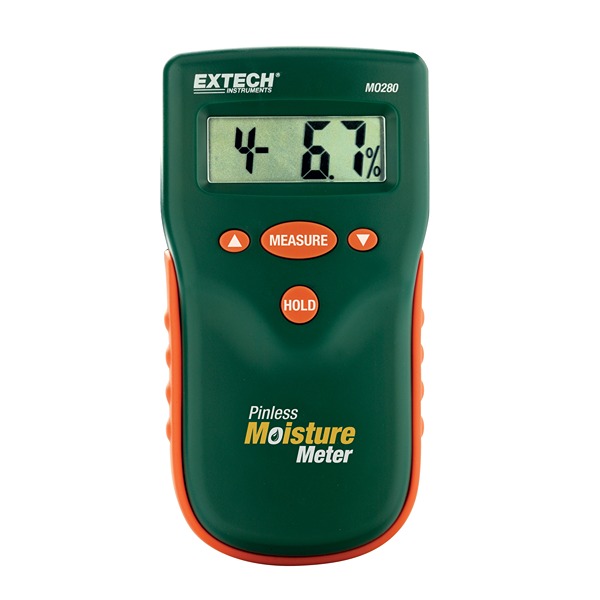 Extech MO280 Moisture Meter, LCD Display, Battery-Powered