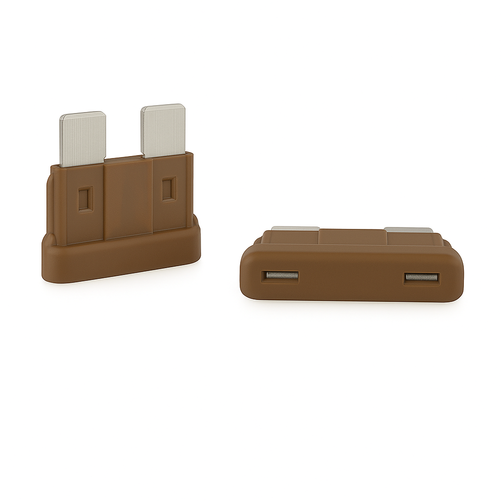 E-Pro 7.5A  Automotive ATO Blade Fuse 32 V DC Fast Acting Brown