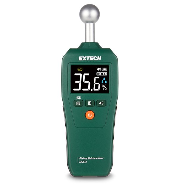 FLIR MO57A Moisture Meter, ±(3% + 5 digits) at 22°C to 25°C Accuracy, LCD Display, Battery-Powered