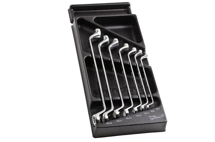 Facom 3-Piece Spanner Set, 21 x 23 mm, 22 x 24 mm, 26 x 28 mm