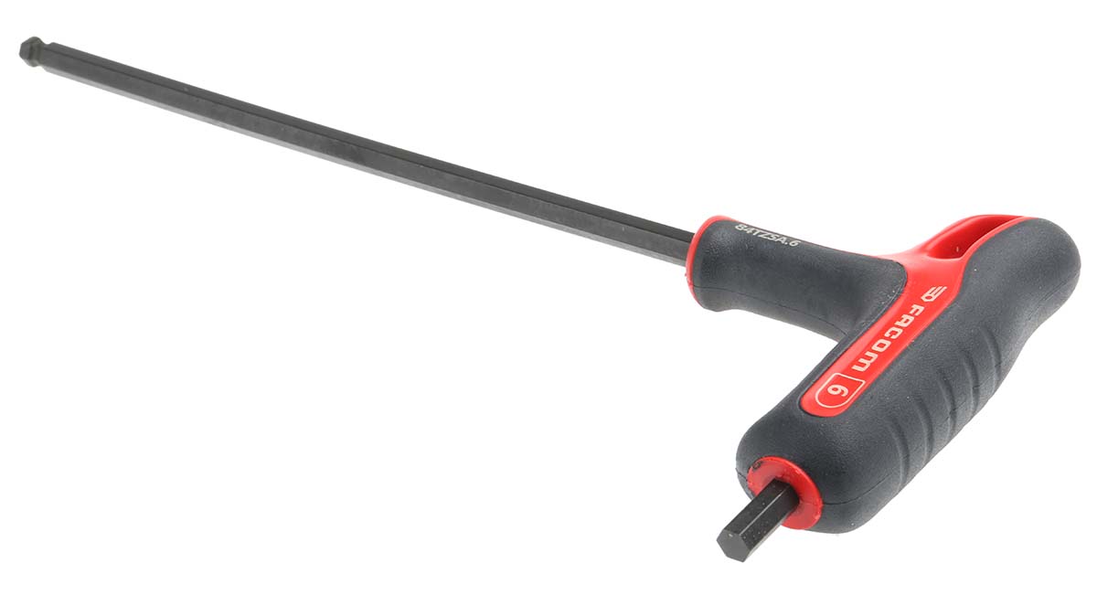 mod84tzsa Facom 7 piece T Hex Key Set, Hex size 10 mm, 3 mm, 4 mm, 5 mm, 6 mm, 7 mm, 8 mm, 9 mm