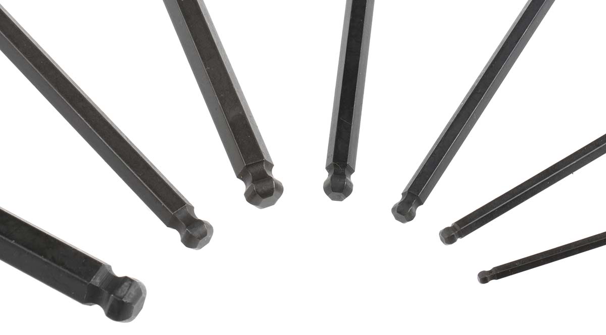 mod84tzsa Facom 7 piece T Hex Key Set, Hex size 10 mm, 3 mm, 4 mm, 5 mm, 6 mm, 7 mm, 8 mm, 9 mm