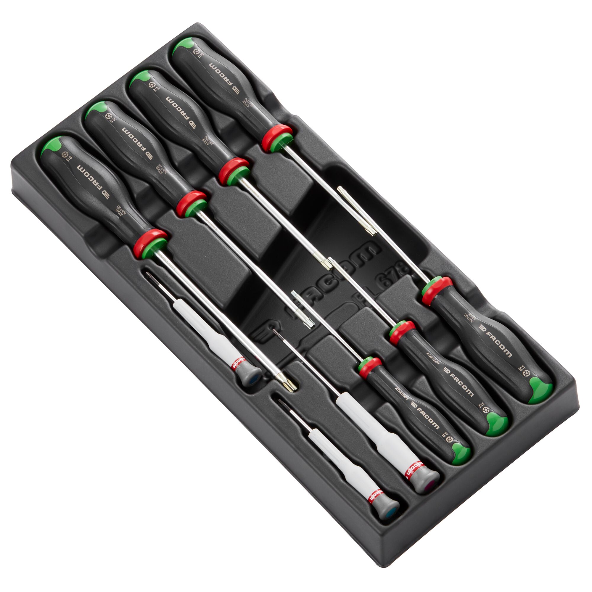 Facom Pozidriv, Slotted, Phillips, Hexagon, Torx Standard Screwdriver Set, 10-Piece