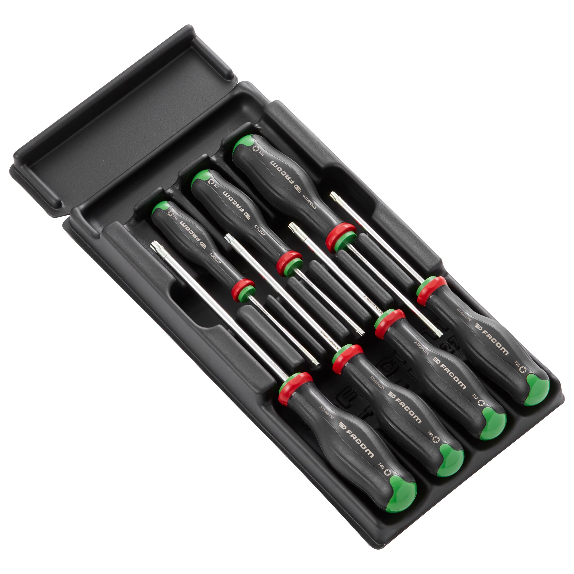 Facom Torx, Pozidriv, Hexagon, Slotted, Phillips Standard Screwdriver Set, 7-Piece