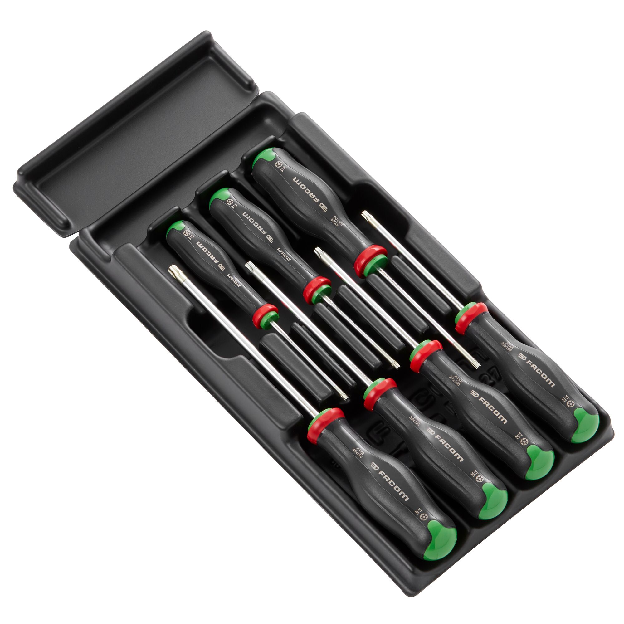 Facom Phillips, Hexagon, Slotted, Torx, Pozidriv Standard Screwdriver Set, 7-Piece