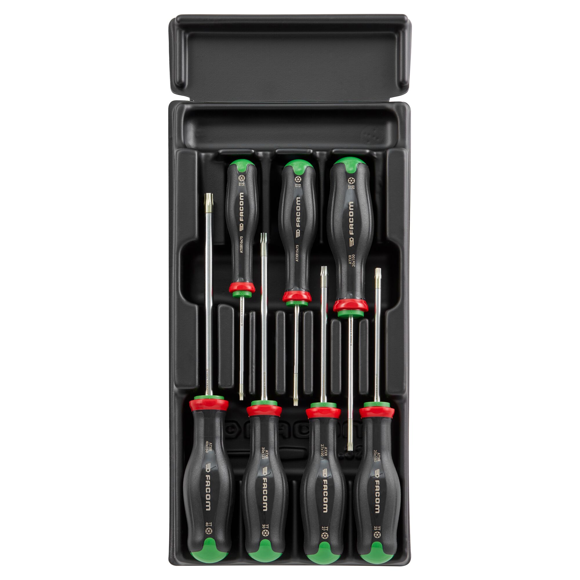 modatxrpb Facom Phillips, Hexagon, Slotted, Torx, Pozidriv Standard Screwdriver Set, 7-Piece