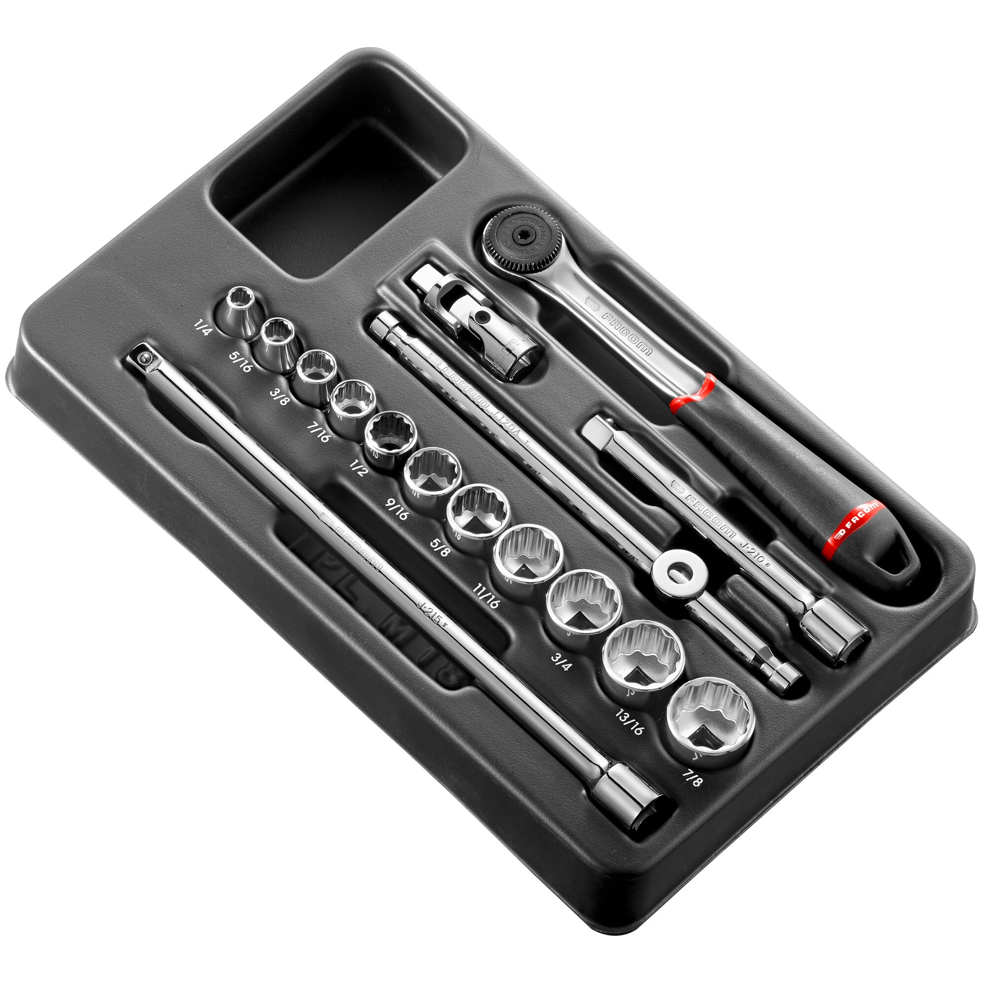 Facom 16-Piece 3/8 in 12 Point Socket Set