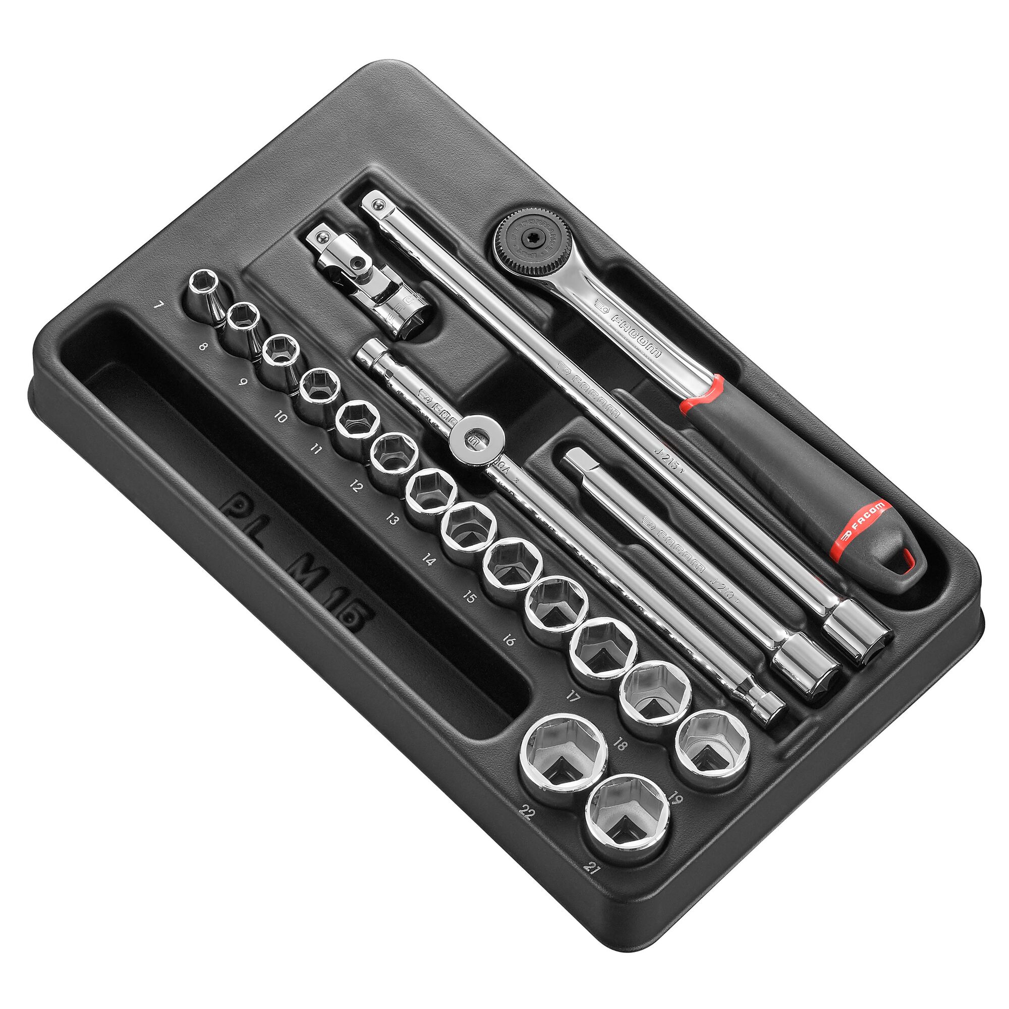 Facom 20-Piece 3/8 in 6 Point Socket Set