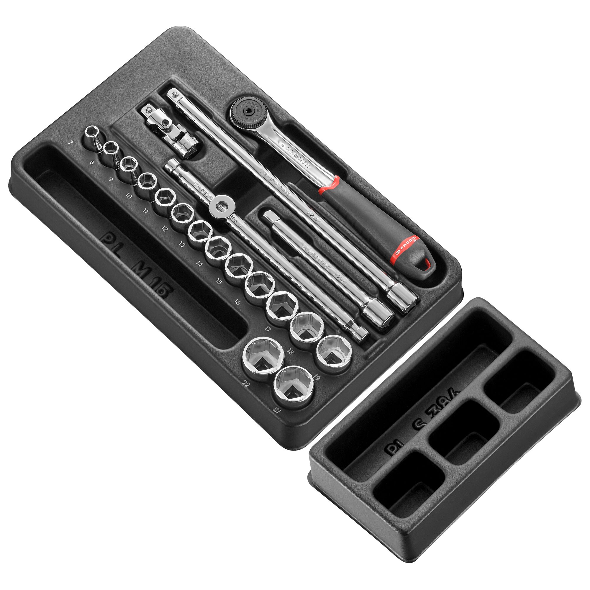Facom 20 Piece Socket Tool Kit with Thermoformed Tray