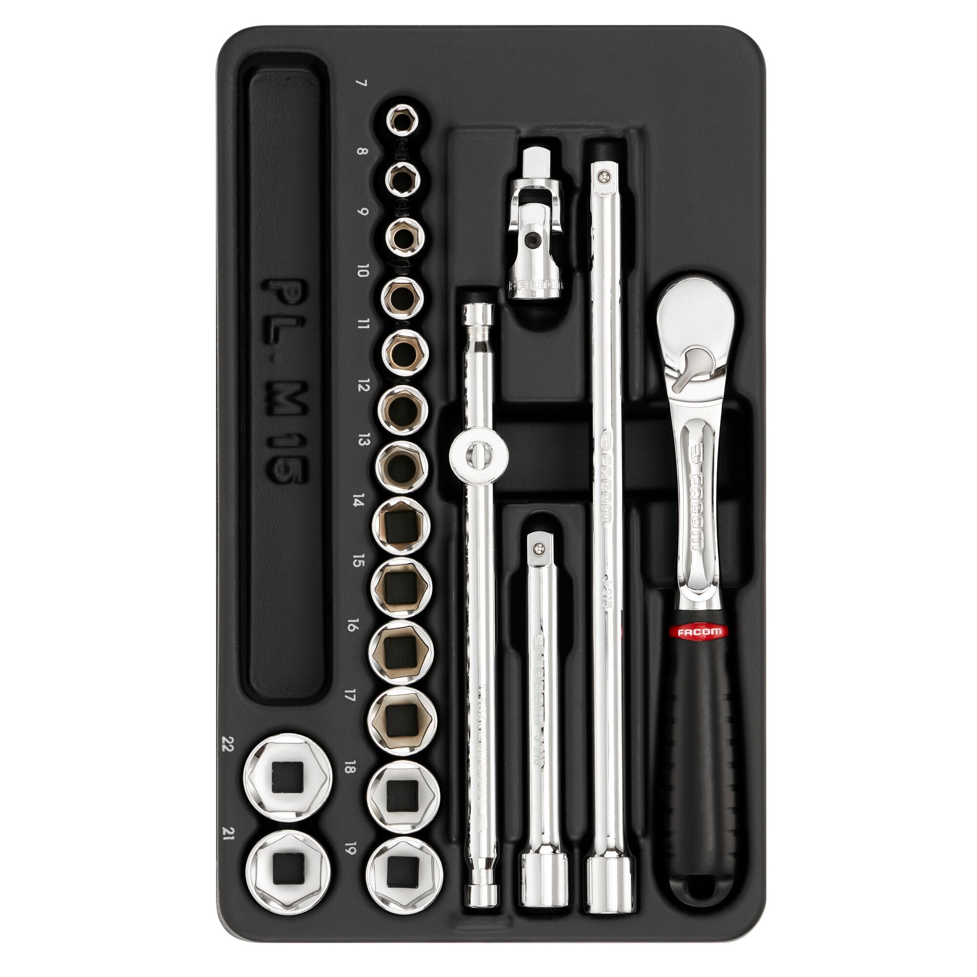 modjl161-36 Facom 20-Piece 3/8 in 6 Point Socket Set