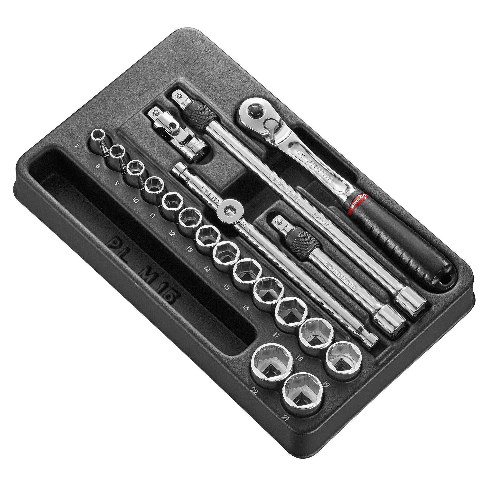 Facom 20-Piece 3/8 in 6 Point Socket Set