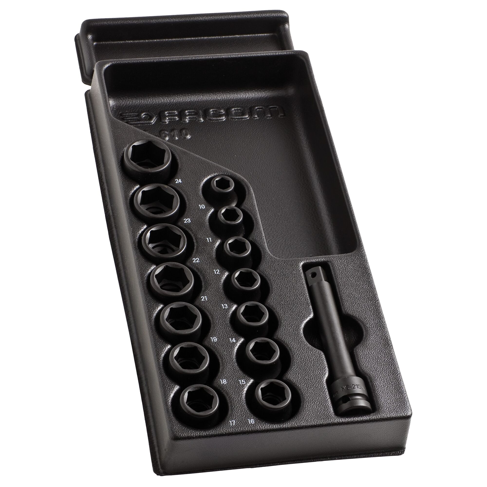 Facom 15-Piece 1/2 in Standard Impact Socket Impact Socket