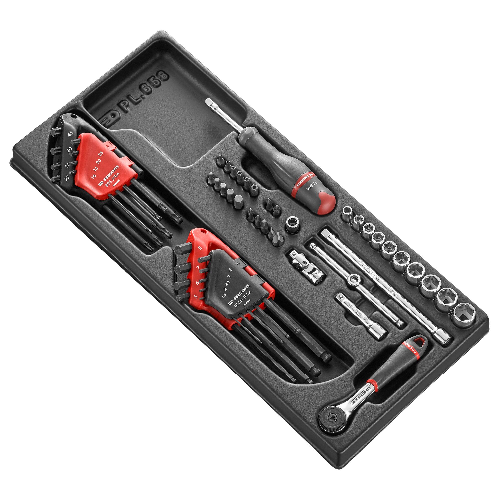 Facom 52-Piece 1/4 in 6 Point Socket Set
