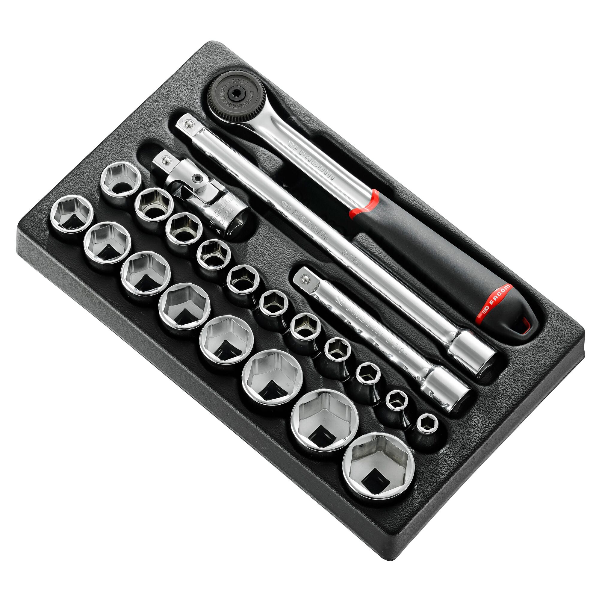 Facom 23-Piece 1/2 in 6 Point Socket Set