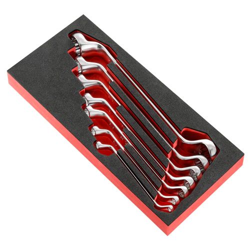 Facom 7-Piece Ring Spanner Set, 18 x 19 mm, 21 x 23 mm, 10 x 11 mm, 8 x 9 mm, 12 x 13 mm, 16 x 17 mm, 14 x 15 mm