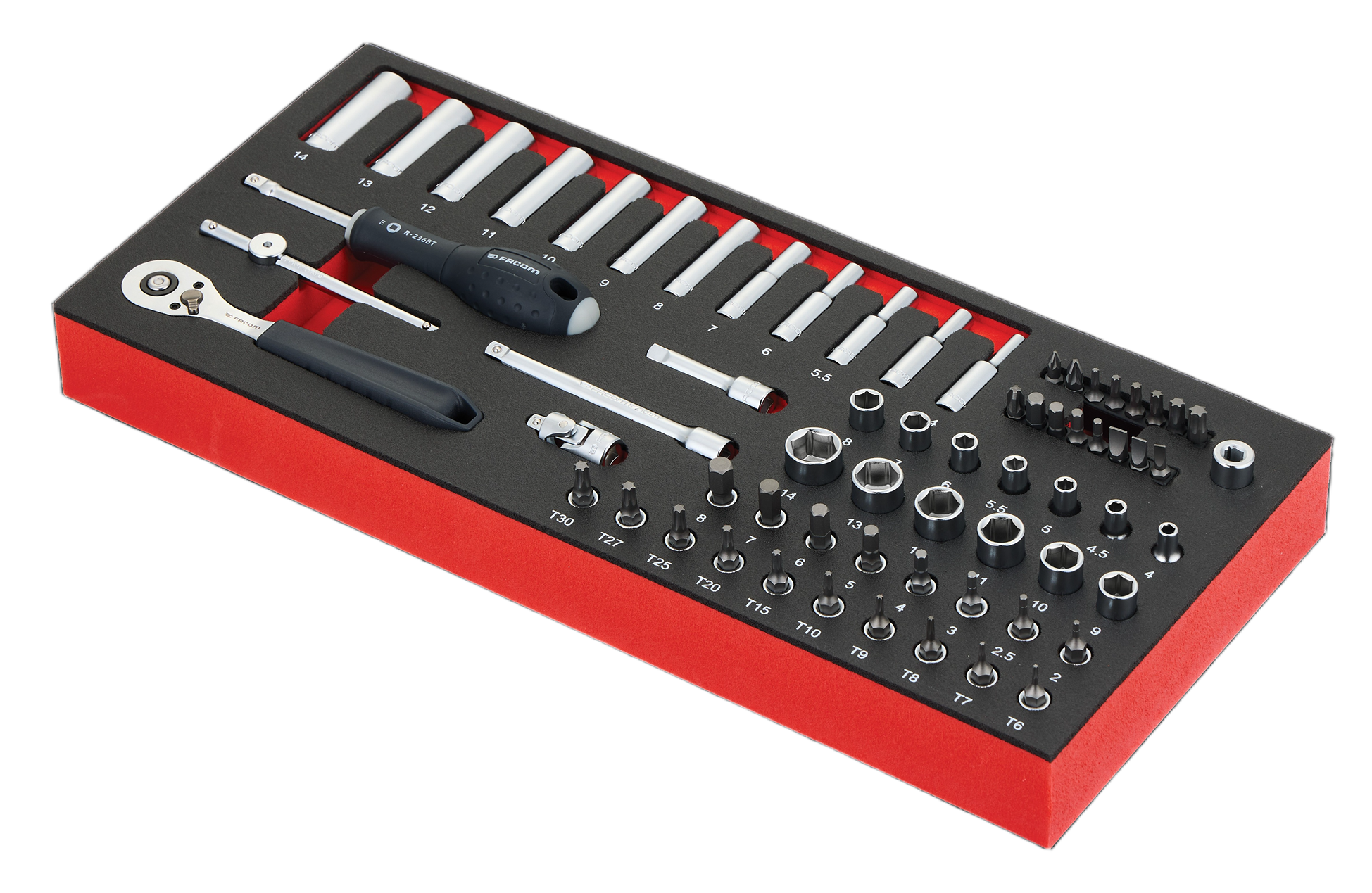 Facom 66 Piece Automotive Tool Kit with Box