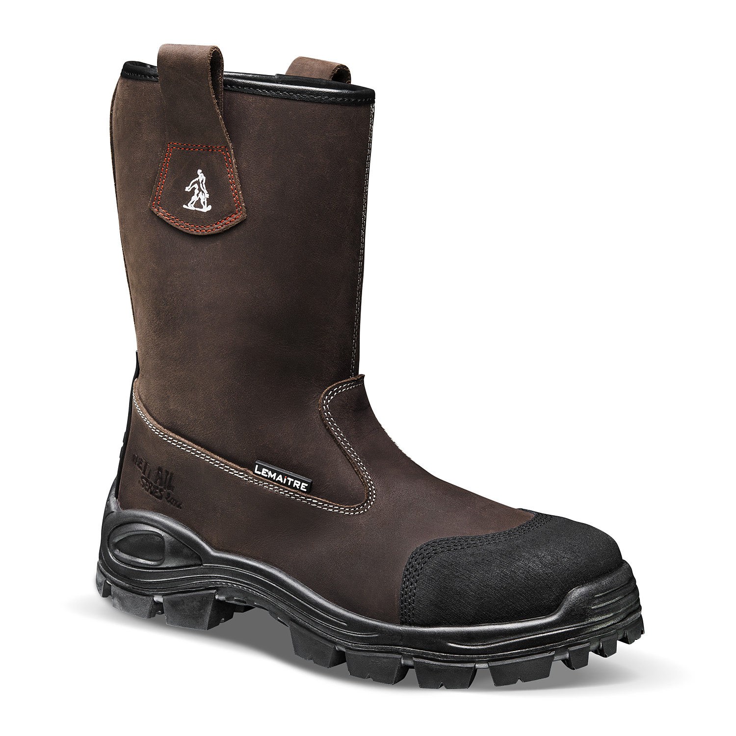 LEMAITRE SECURITE Mojave S3 Dark Brown Composite Toe Capped Unisex Safety Boots 14, EU 49 EN ISO 20345:2011