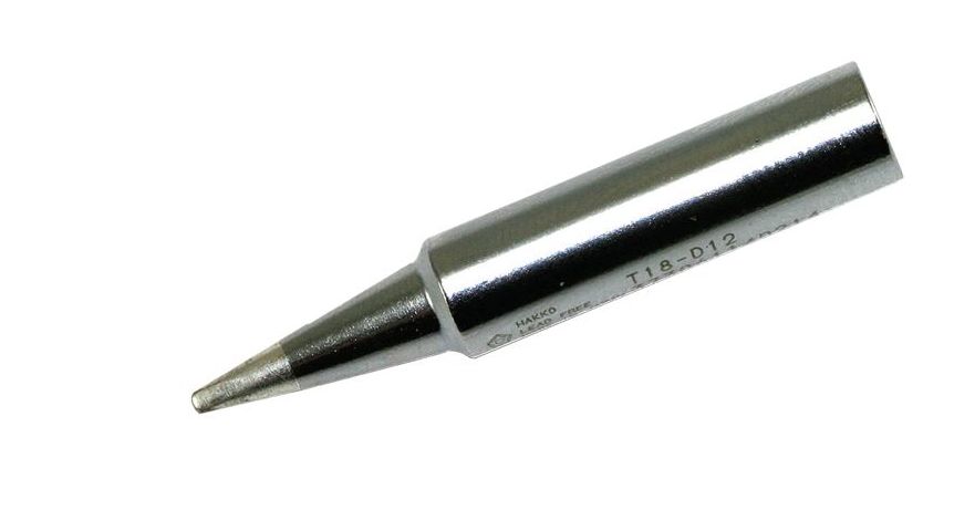 Hakko T18-D12 Chisel Soldering Iron Tip for use with FR701, FX889, FX8803, FX8801, FR702, FX8802, FX8805 Soldering Irons