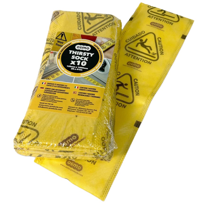 Ecospill Ltd Socks Osmo Thirsty Sock Sock for Radiator Use, 3 L Capacity, 10 Each per Pack