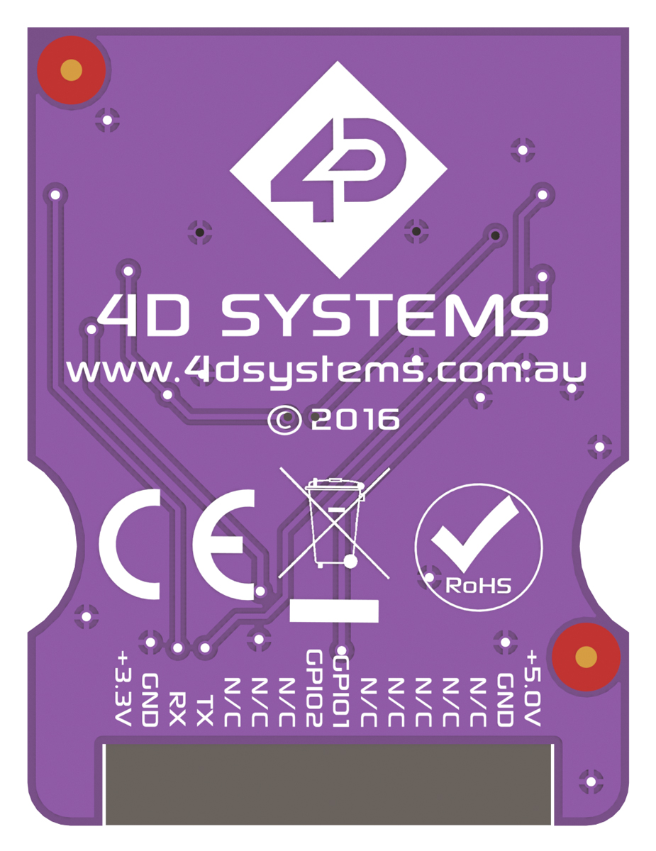 motg-rs232 4D Systems MOTG RS232 Add-On Module for gen4 LCD Displays
