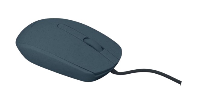 Ceratech MOU-BIO100-BL 3 Button Wired Standard Optical Mouse Blue