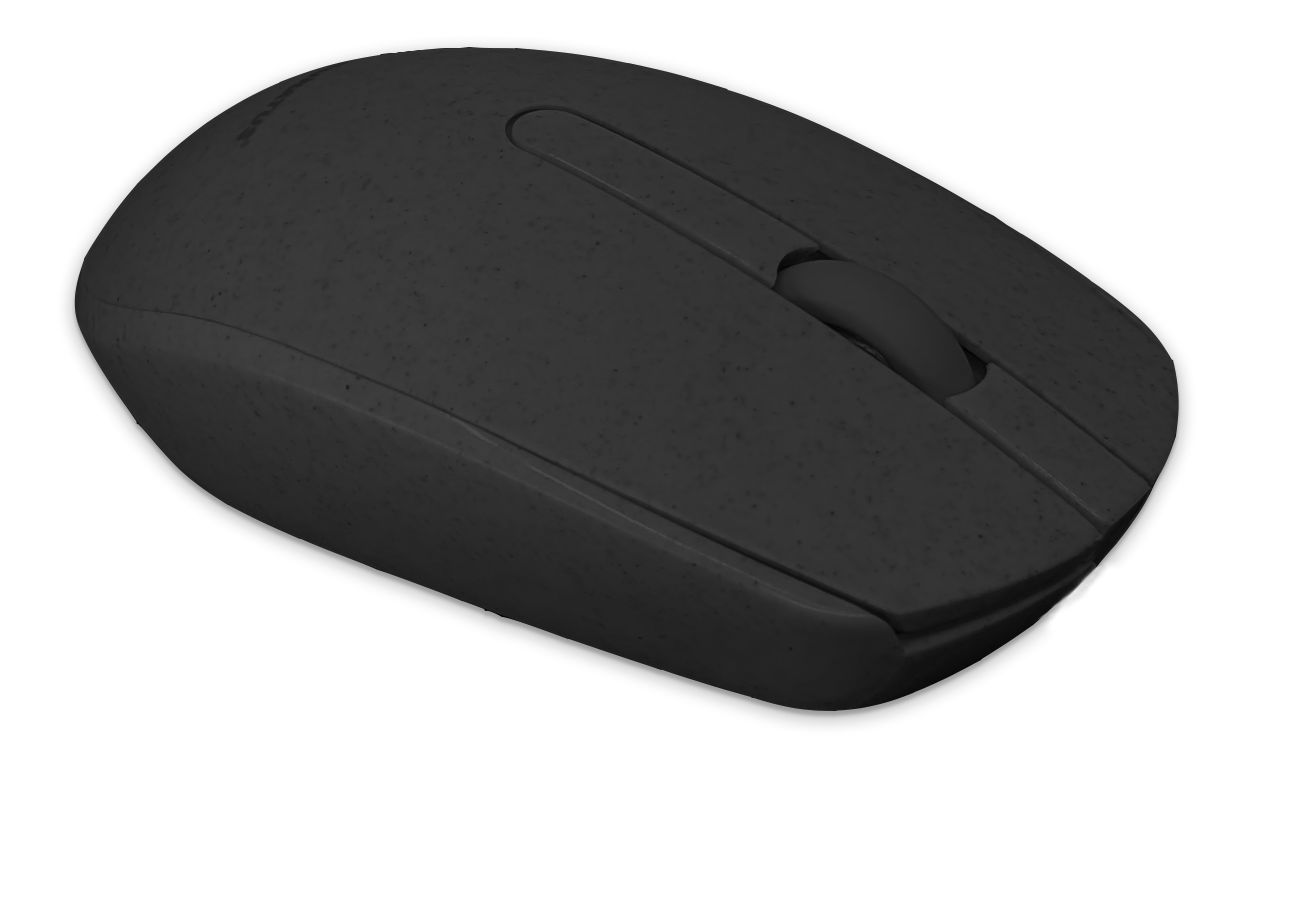 Ceratech MOU-BIO100-BTRF-BK 3 Button Wireless Standard Optical Mouse Black
