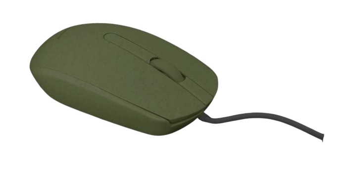 Ceratech MOU-BIO100-GR 3 Button Wired Standard Optical Mouse Grey