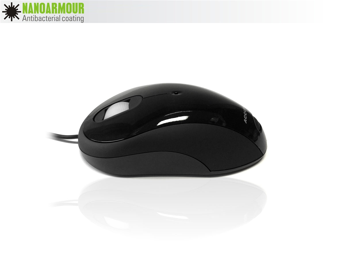 Ceratech MOU-IMAGE-NANOBK 1 Button Wired Standard Optical Mouse Black