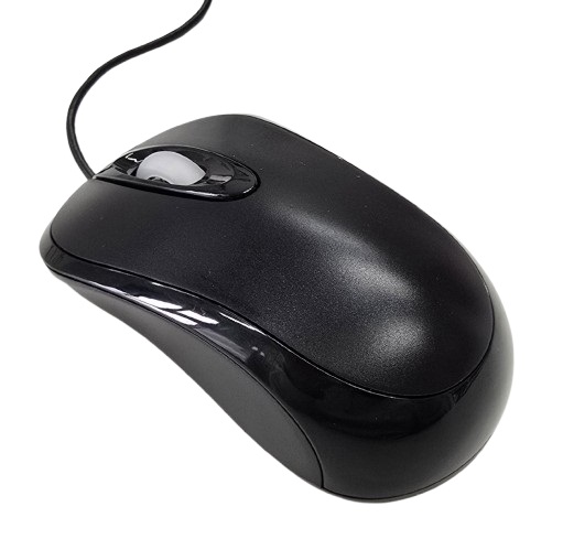 Ceratech MOUAC4331-USBBK 3 Button Wired Standard Optical Mouse Black