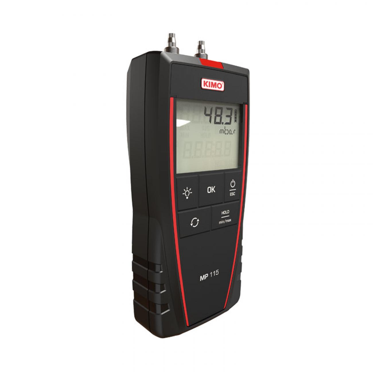 KIMO Differential Manometer With 2 Pressure Port/s, Max Pressure Measurement 500 mbar, RSCAL