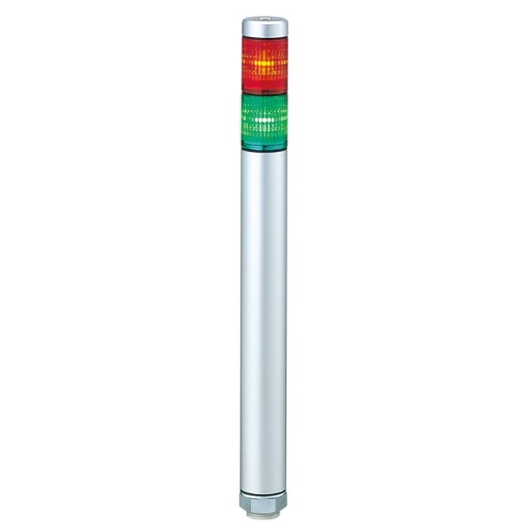 Patlite MP Series Amber, Blue, Green, Red, White Signal Tower No Sounder Component, 2 Lights 24V ac/dc Direct