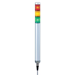 Patlite MP Series Signal Tower No Sounder Component, 3 Lights 24V ac/dc Direct