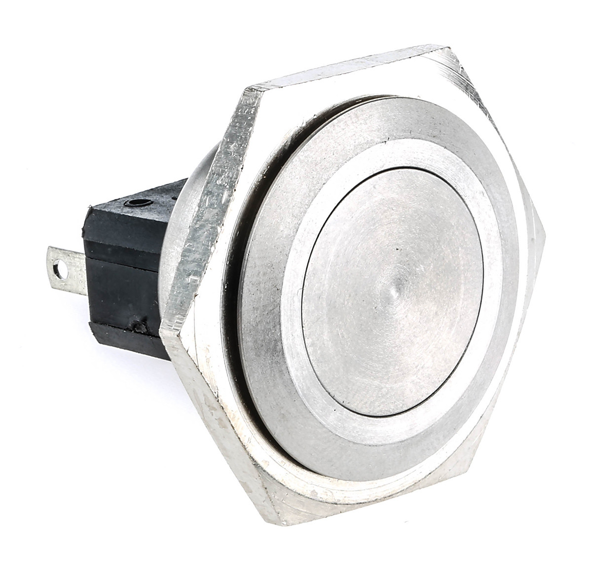 Bulgin Push Button Switch, Momentary, Panel, 25.8 mm Cutout, SPST, IP66 250 V ac