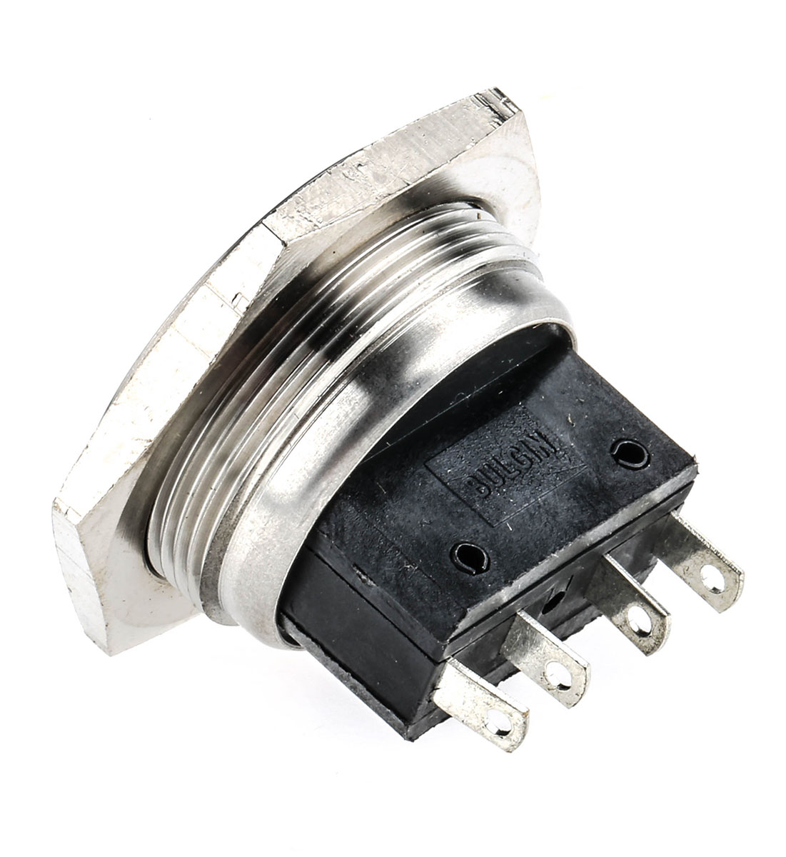 mp0027 Bulgin Push Button Switch, Momentary, Panel, 25.8 mm Cutout, SPST, IP66 250 V ac
