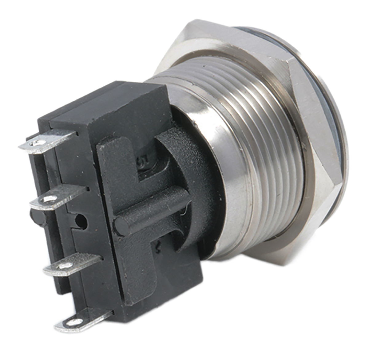 mp00312 Bulgin Push Button Switch, Momentary, Panel, 19.2 mm Cutout, SPST, IP66