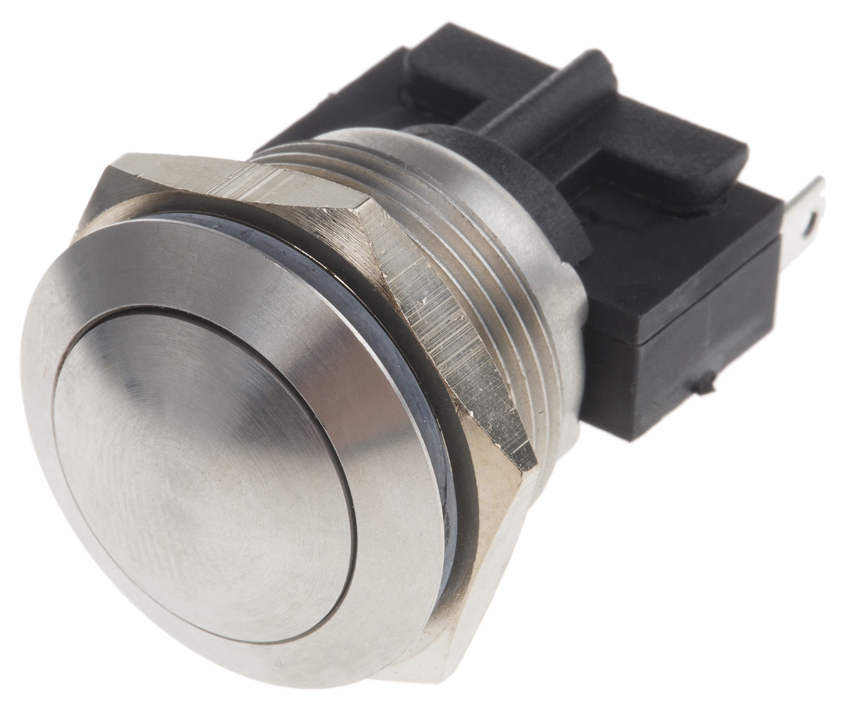 Bulgin Push Button Switch, Momentary, Panel, 19.2 mm Cutout, SPST, IP66