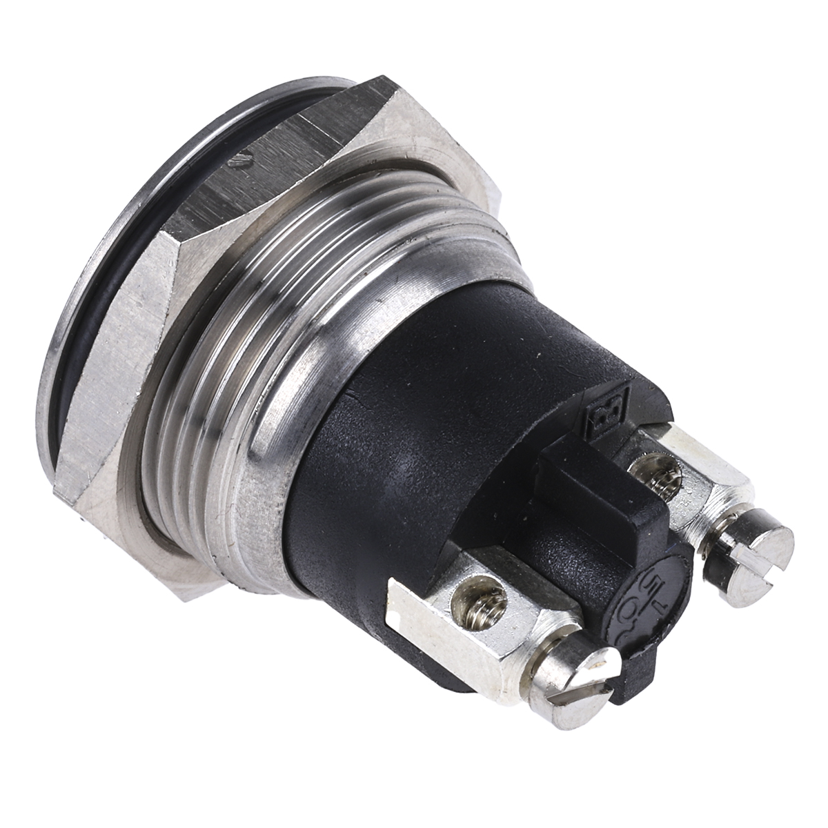 mp00373 Bulgin MP0037 Series Push Button Switch, Momentary, Panel, 19.2 mm Cutout, SPST, IP68, 50 V dc 50 V ac