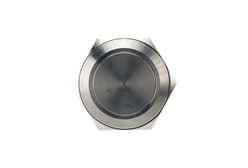 mp0037 Bulgin MP Series Push Button Switch, Momentary, Screw, 19.2 mm Cutout, SPST, IP68, 50 V dc 50 V ac