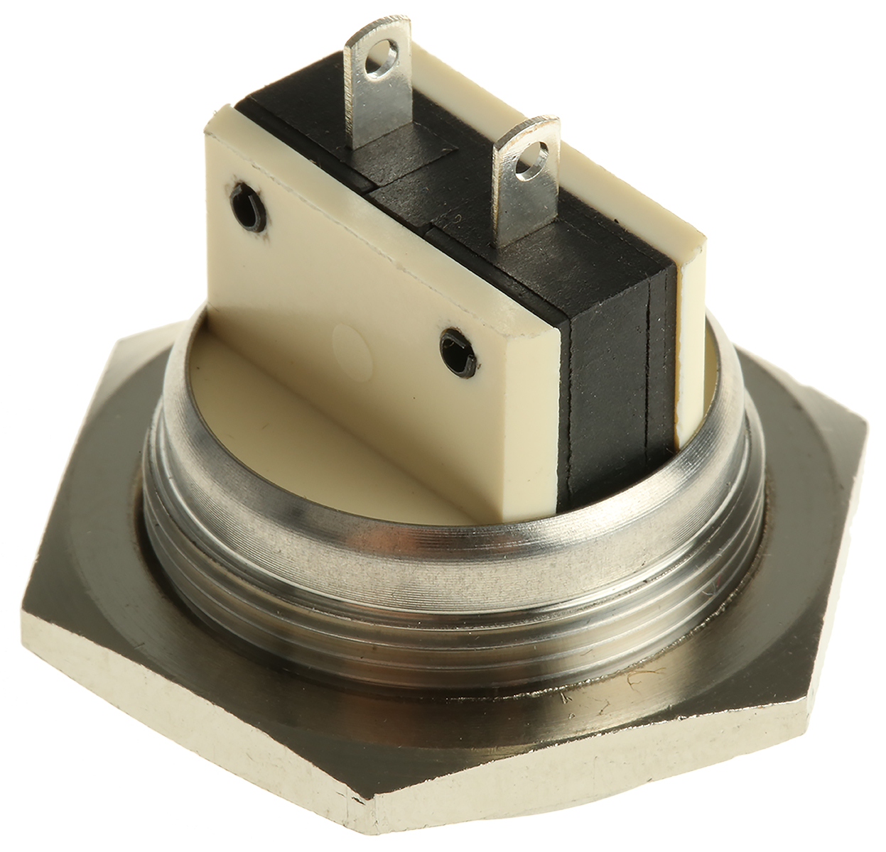 mp0038 Bulgin Push Button Switch, Momentary, Panel, 25.8 mm Cutout, SPST, IP66 250 V ac