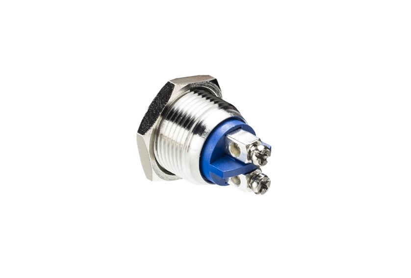 mp00421 Bulgin MP0042 Series Push Button Switch, Momentary, Panel, 16 mm Cutout, SPST, IP65, 48 V dc