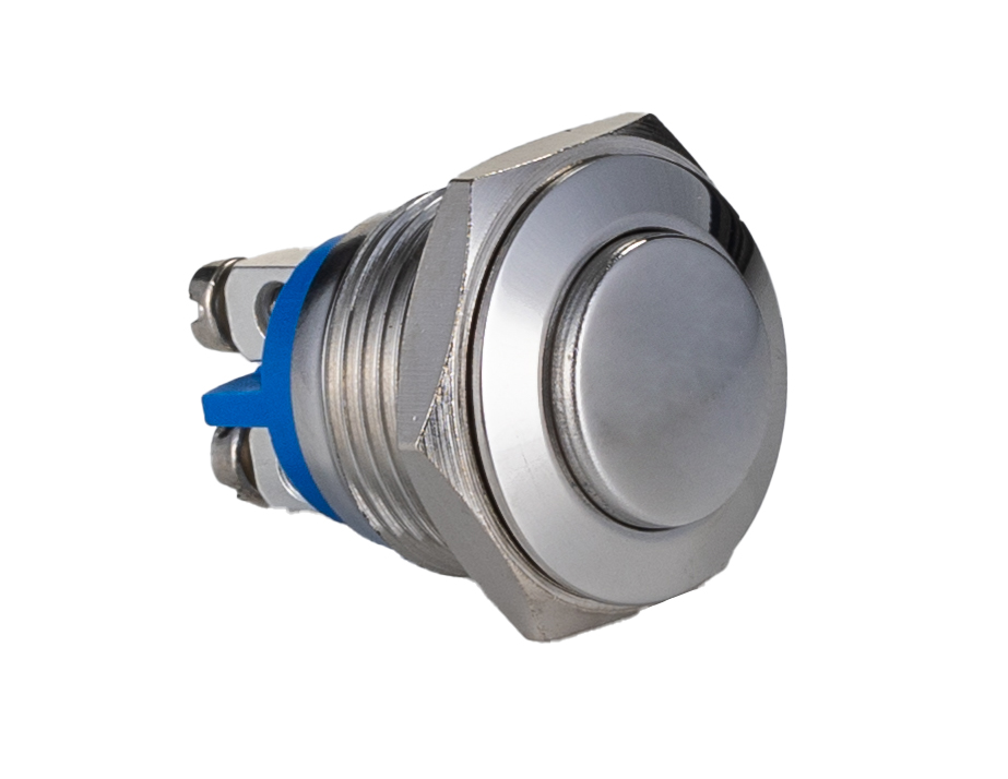 Bulgin MP Series Push Button Switch, Momentary, Panel, 16 mm Cutout, SPST, IP68, 48 V dc