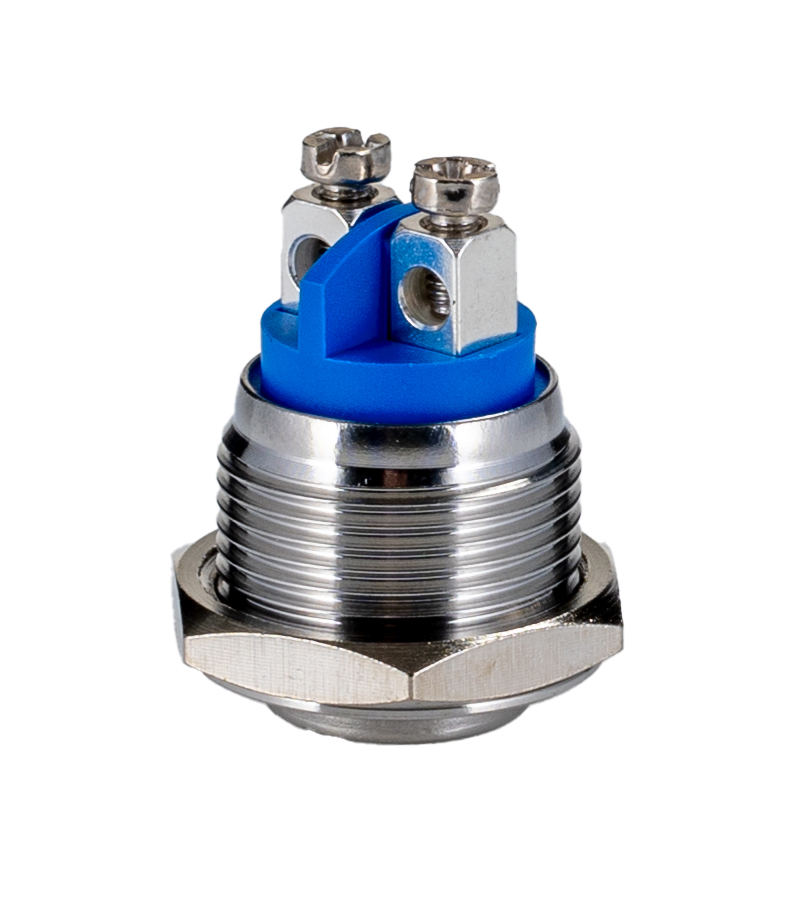 mp00423 Bulgin MP Series Push Button Switch, Momentary, Panel, 16 mm Cutout, SPST, IP68, 48 V dc