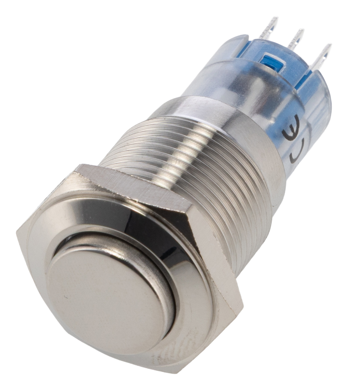 Bulgin Push Button Switch, Momentary, Panel, 16.2 mm Cutout, DPDT