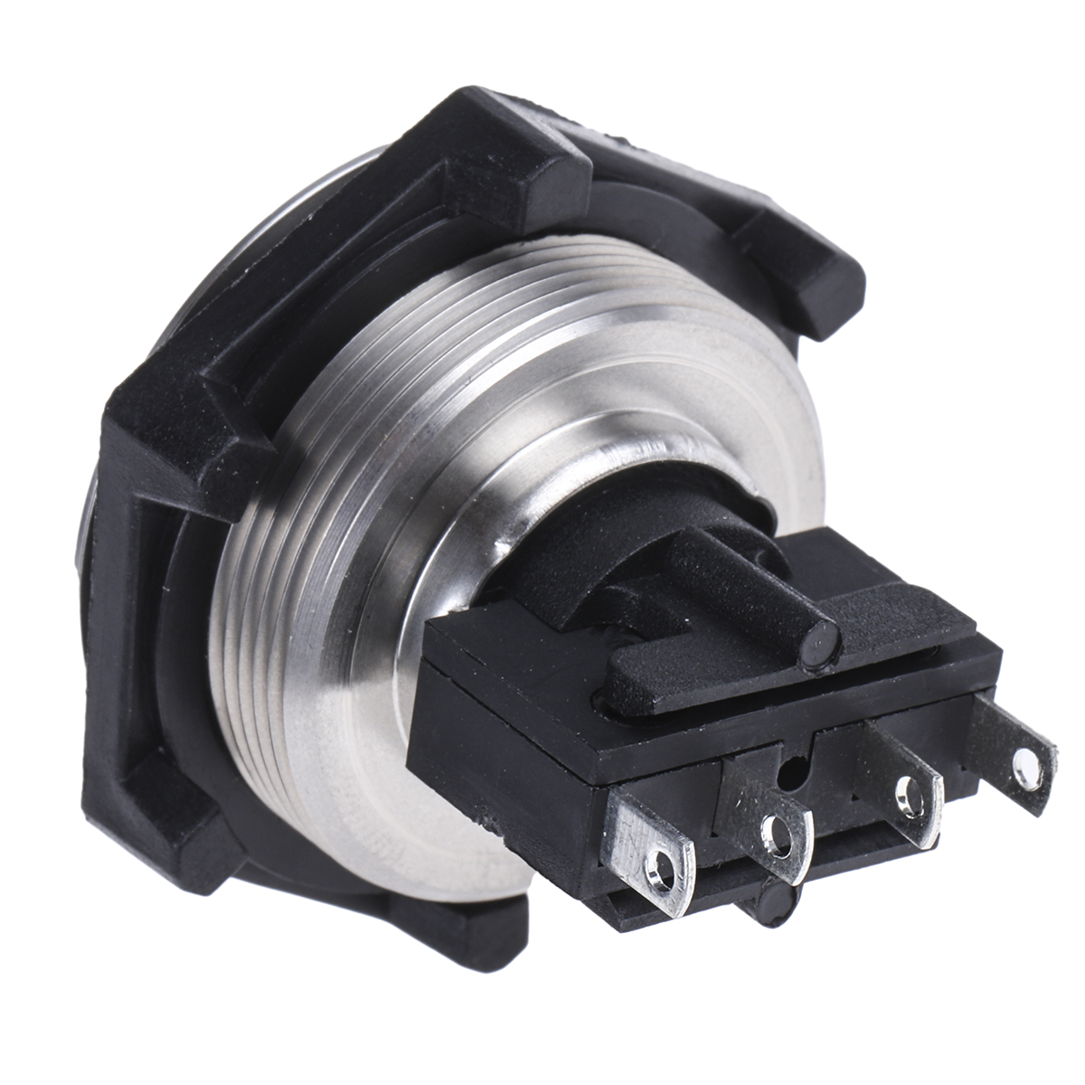 mp00502 Bulgin MP Series Push Button Switch, Momentary, Panel, 27.7 mm Cutout, SPDT, IP68, 28 V dc 250 V ac